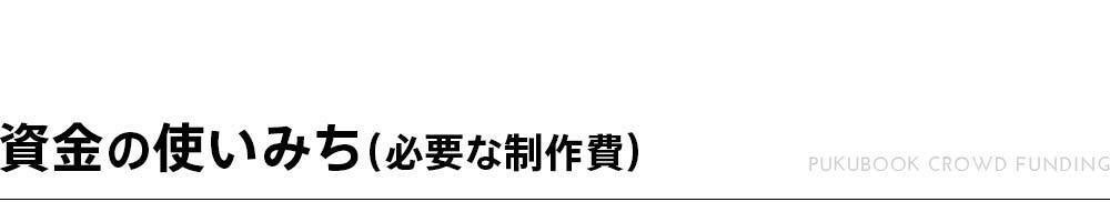 資金の使いみち(必要な制作費)