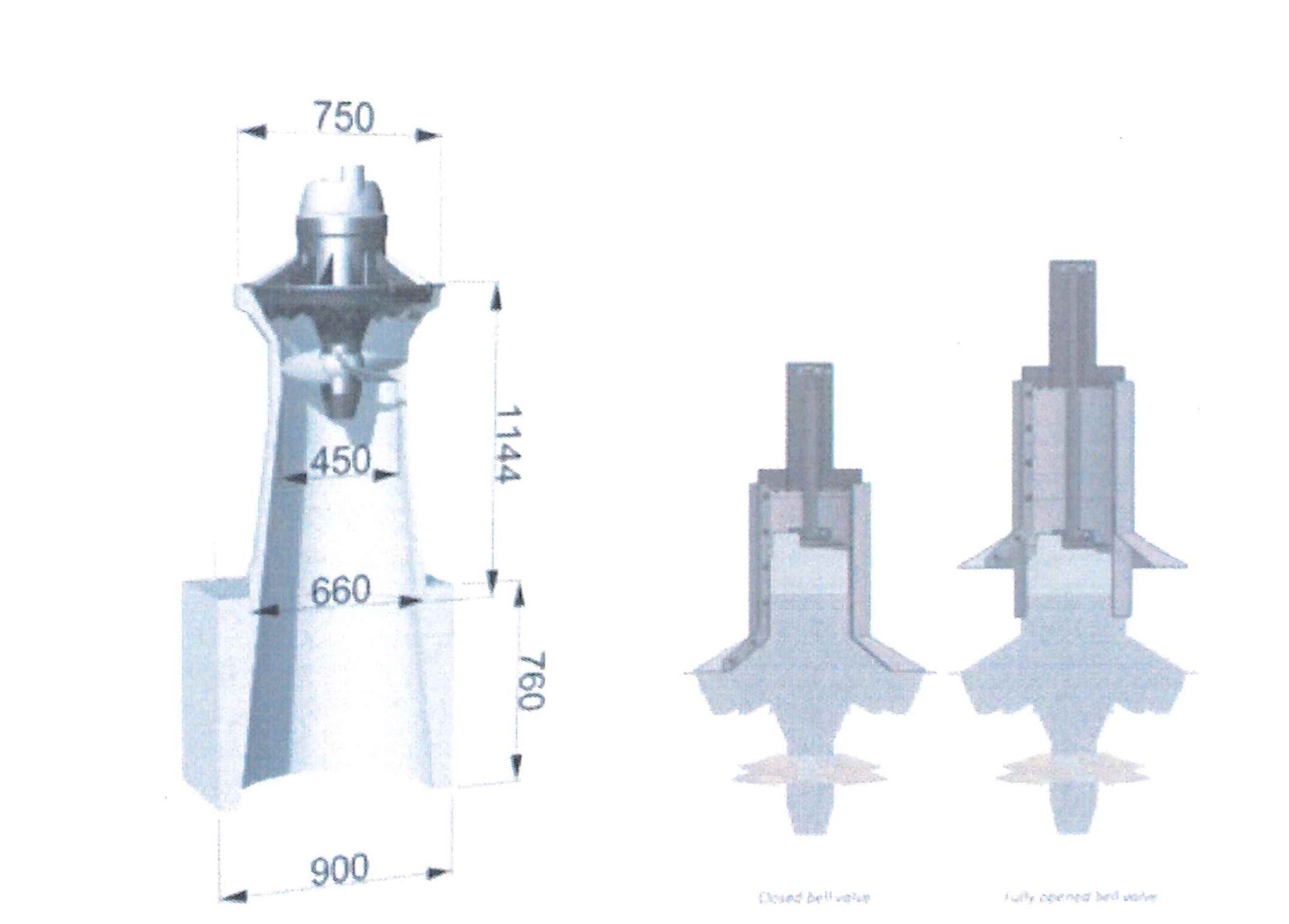 （上左：水車、上右：ベルバルブ）