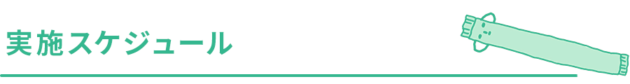 実施スケジュール
