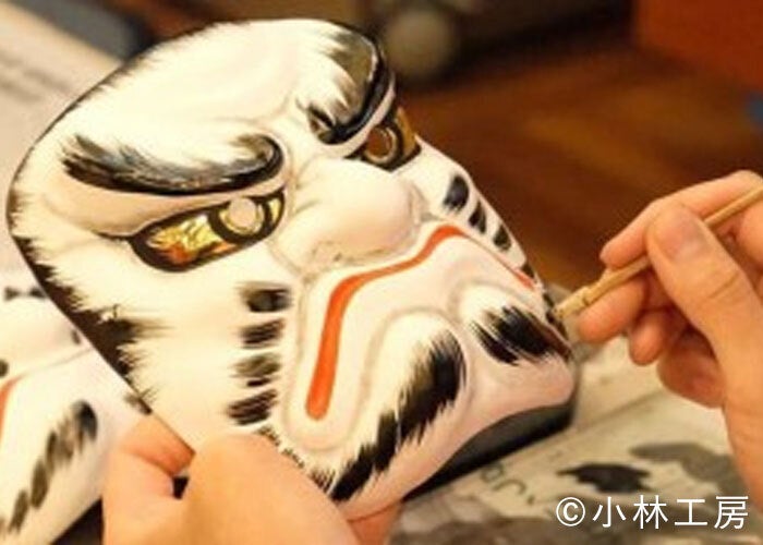 Ponboks 石見神楽面×光の絵付け