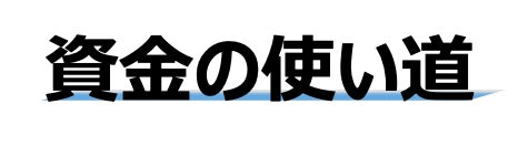 資金の使い道