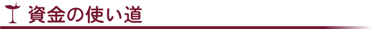 資金の使い道
