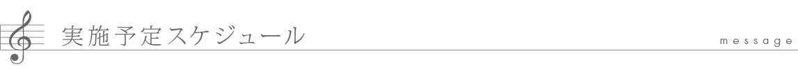 実施スケジュール