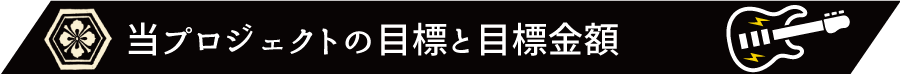 当プロジェクトの目標と目標金額