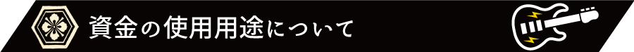 資金の使用用途について