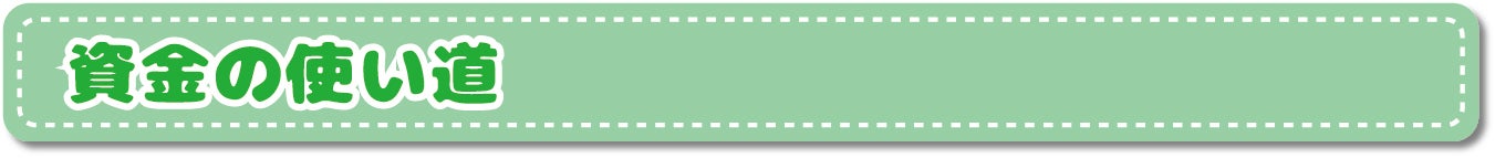 資金の使い道