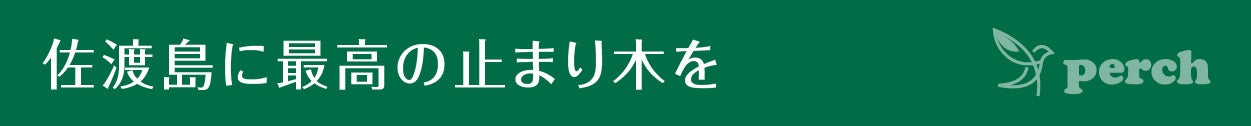 見出し 佐渡島に最高の止まり木を