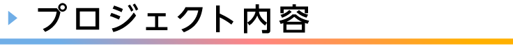 見出し、プロジェクト内容