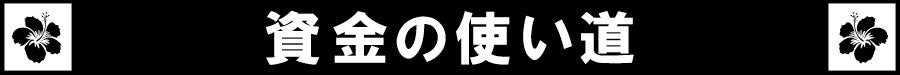 資金の使い道